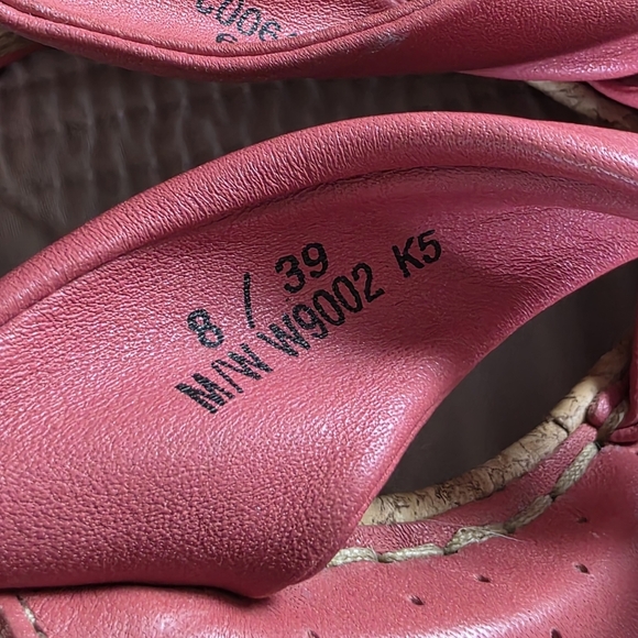 Born Women's Cork Wedge Leather Sandal, Size 8 - Picture 5 of 9